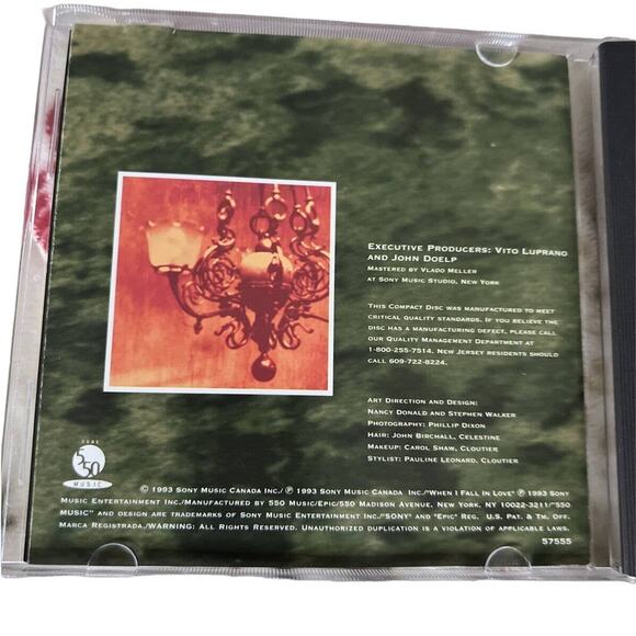 Celine Dion - The Colour of My Love (CD, 1993) Platinum Pop Album - Picture 4 of 6